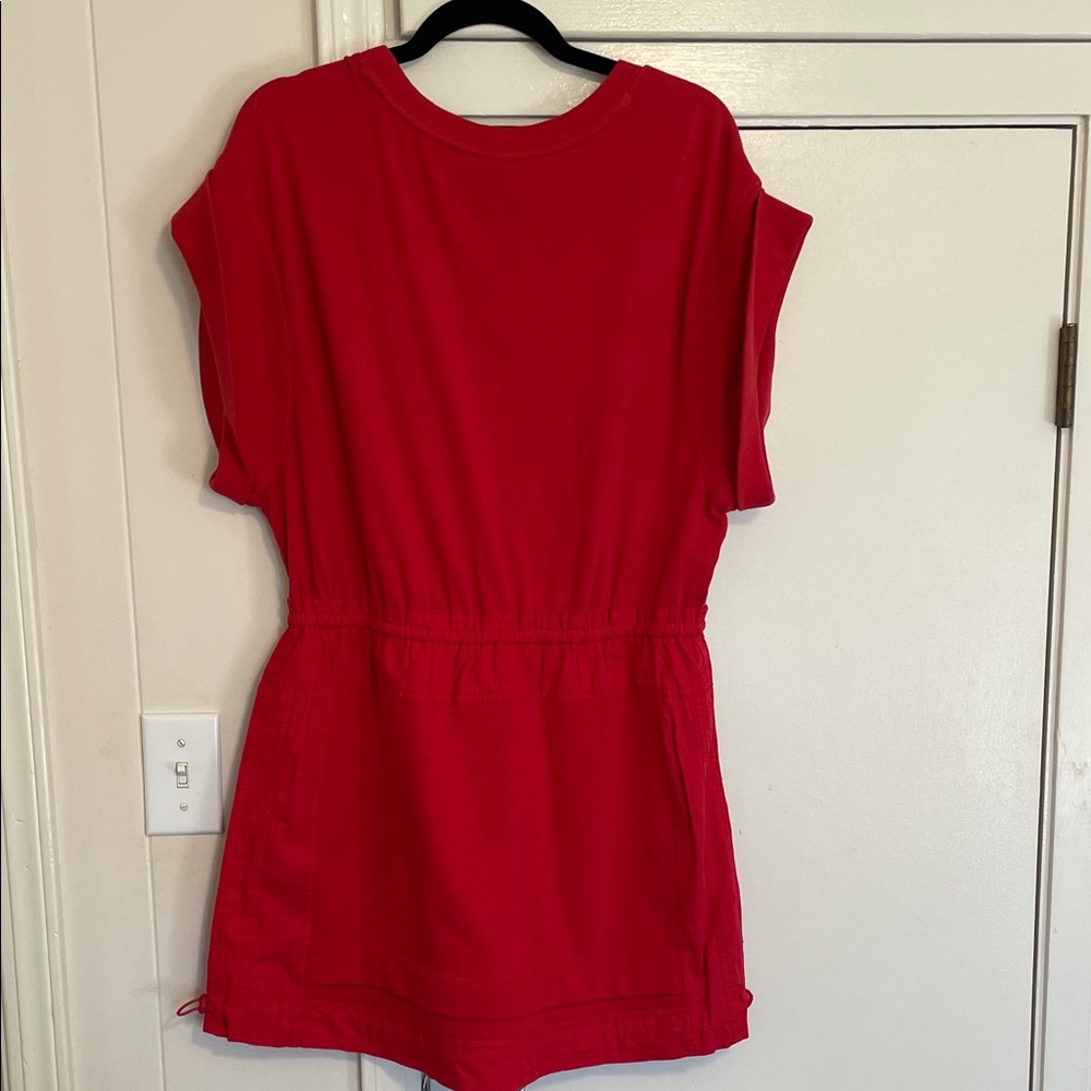 Daily Practice Anthropologie Red Casual Drawstring Dress Great for Valentine’s! - Picture 6 of 6